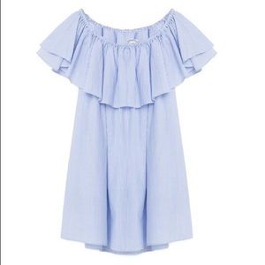 Zara Blue & White striped Dress